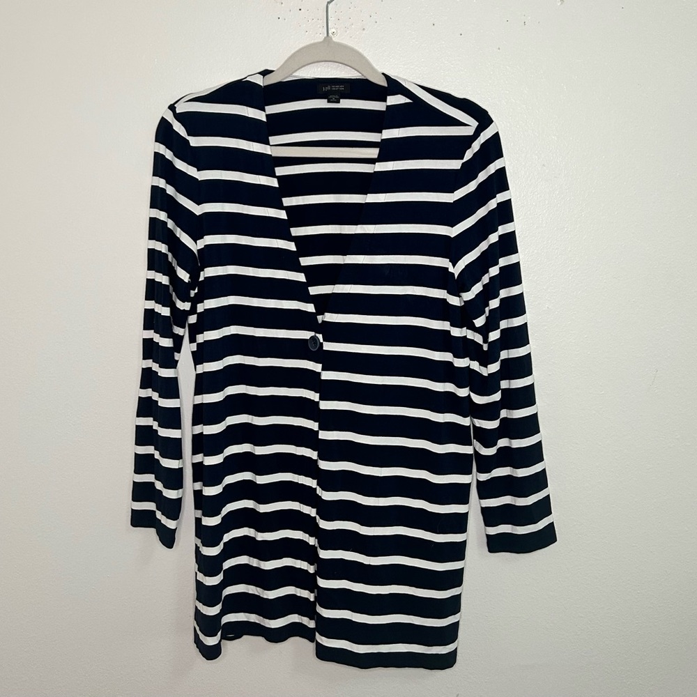 Jjill wearever collection striped cardigan